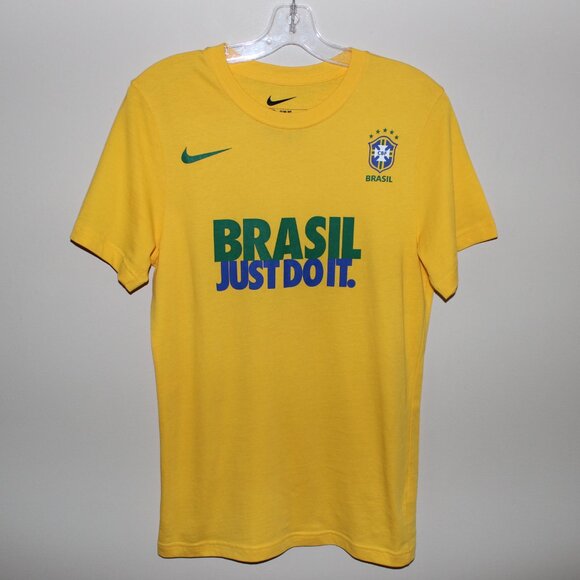 Nike Other - 3/$88❤️Nike Brasil Brazil JUST DO IT t-shirt camiseta Seleção Brasileira CBF